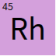 Rhodium / rhodium / rhodium
